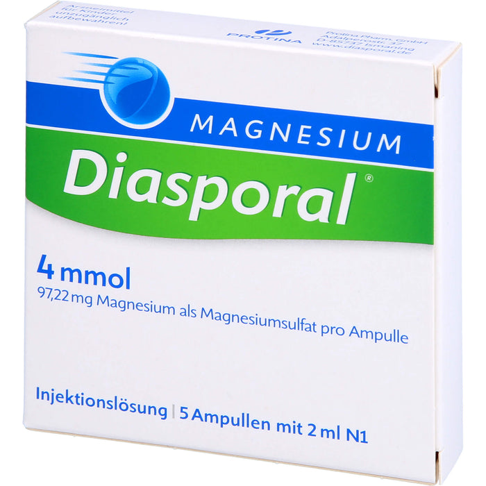 Magnesium-Diasporal Injektionslösung, 5 St. Ampullen