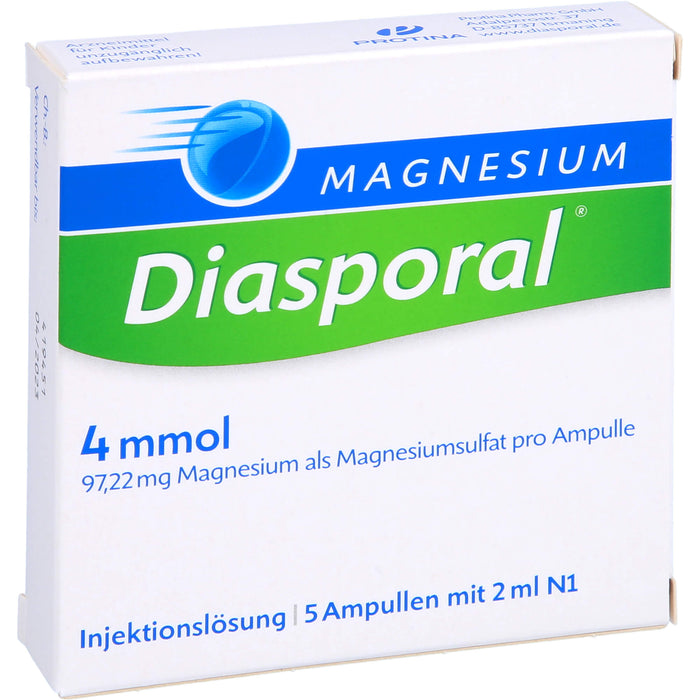 Magnesium-Diasporal Injektionslösung, 5 St. Ampullen