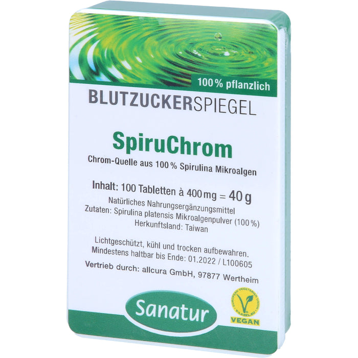 Sanatur SpiruChrom Tabletten, 100 St. Tabletten