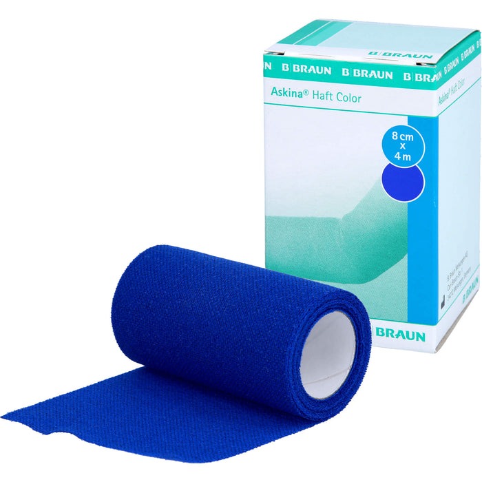 Askina Haft Color blau 8cmx4m, 1 St BIN