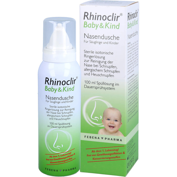 Rhinoclir Baby & Kind Nasendusche, 100 ml Lösung