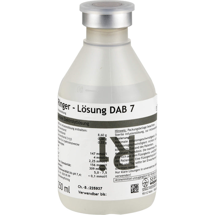 Ringer-Lösung DAB 7 Infusionslösung Serag Plastikfl. 250 ml, 250 ml INF