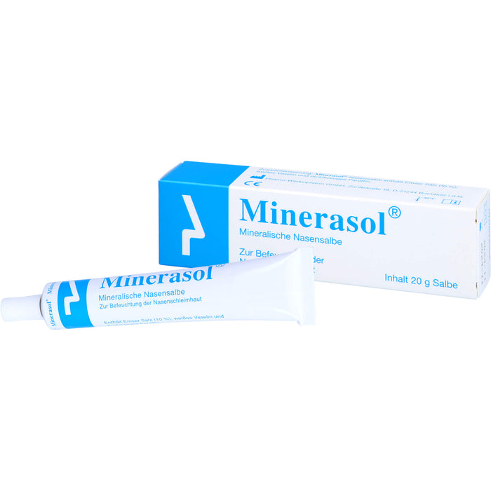 Minerasol mineralische Nasensalbe zur Befeuchtung der Nasenschleimhaut, 20 g Salbe