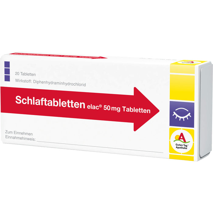Schlaftabletten elac 50 mg Tabletten, 20 St. Tabletten