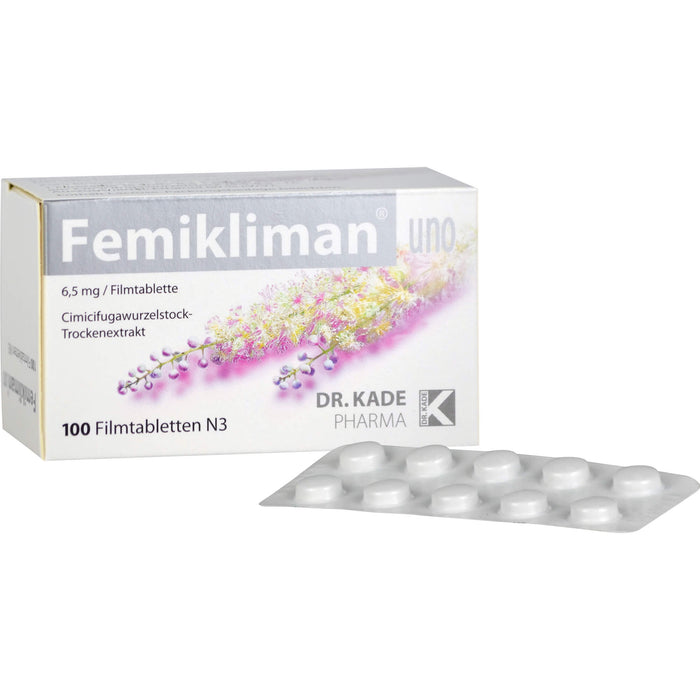 DR. KADE Femikliman uno Filmtabletten bei Wechseljahresbeschwerden, 100 St. Tabletten
