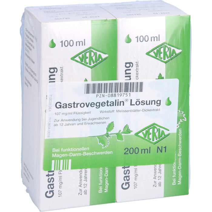 Gastrovegetalin Lösung bei funktionellen Magen-Darm-Beschwerden, 200 ml Lösung