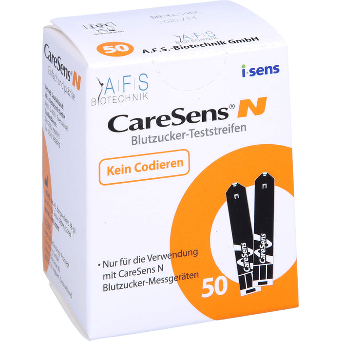 CareSens-N Blutzuckerteststreifen (auto.codierend), 50 St. Teststreifen