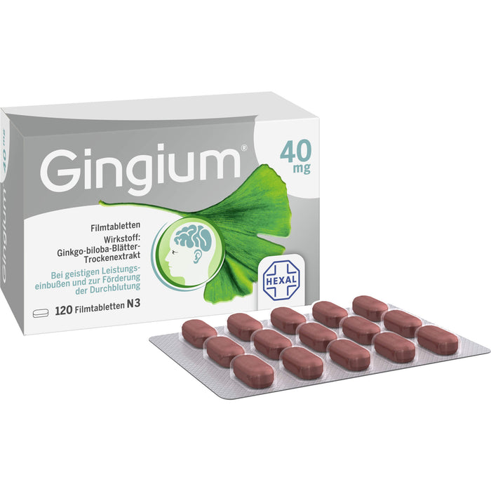 Gingium 40 mg Filmtabletten, 120 St. Tabletten