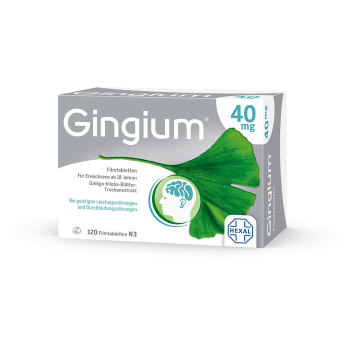 Gingium 40 mg Filmtabletten, 120 St. Tabletten
