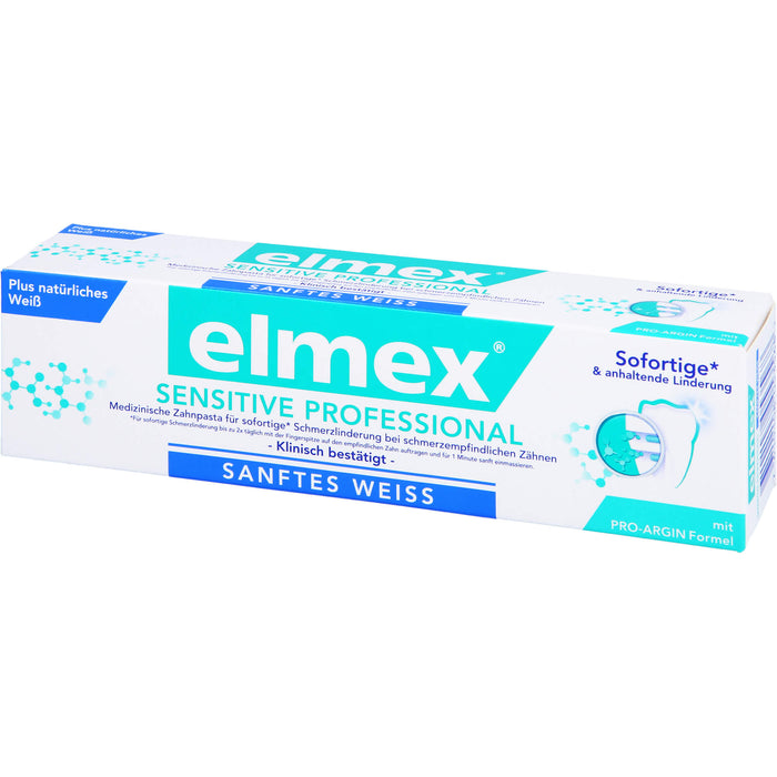 elmex SENSITIVE PROFESSIONAL plus Sanft. Zahnweiss, 75 ml Zahncreme