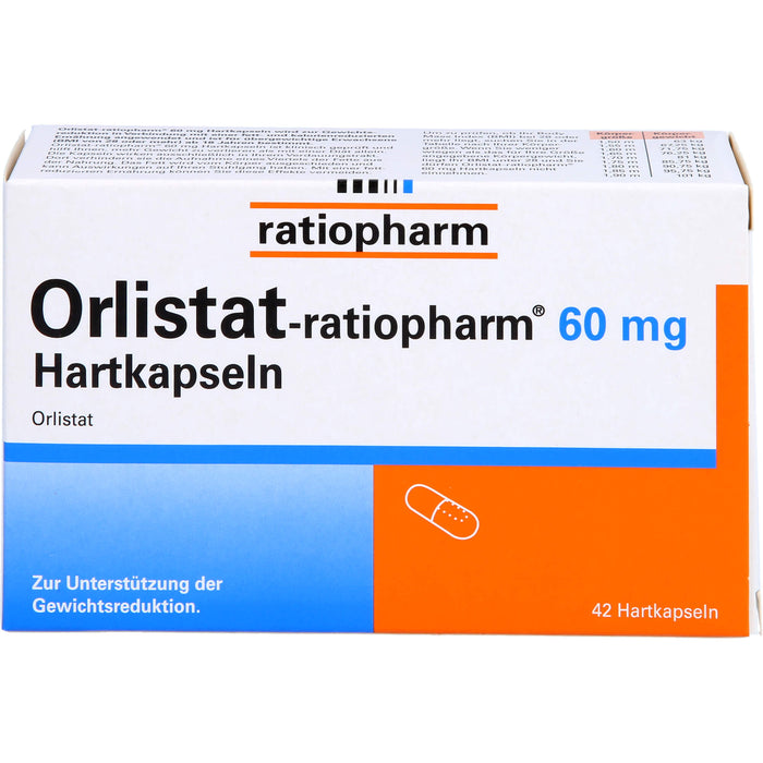 Orlistat-ratiopharm 60 mg Hartkapseln, 42 St. Kapseln