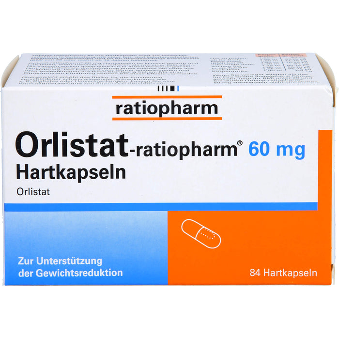Orlistat-ratiopharm 60 mg Hartkapseln, 84 St. Kapseln