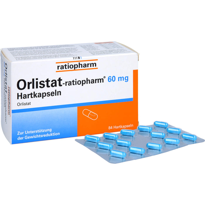 Orlistat-ratiopharm 60 mg Hartkapseln, 84 St. Kapseln