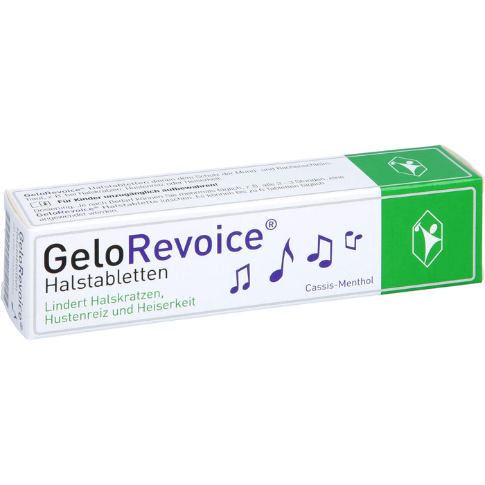 GeloRevoice Halstabletten Cassis-Menthol, 20 St. Tabletten