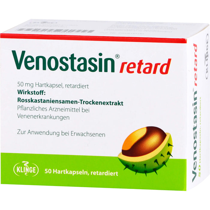 Venostasin retard 50 mg kohlpharma Hartkapseln gegen Schmerzen, Schwellungen und Schweregefühl in den Beinen, 50 St. Kapseln