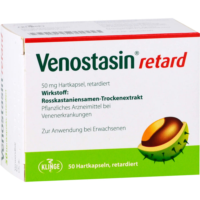 Venostasin retard 50 mg kohlpharma Hartkapseln gegen Schmerzen, Schwellungen und Schweregefühl in den Beinen, 50 St. Kapseln