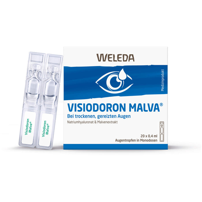 WELEDA Visiodoron Malva Augentropfen in Monodosen, 20 St. Einzeldosispipetten