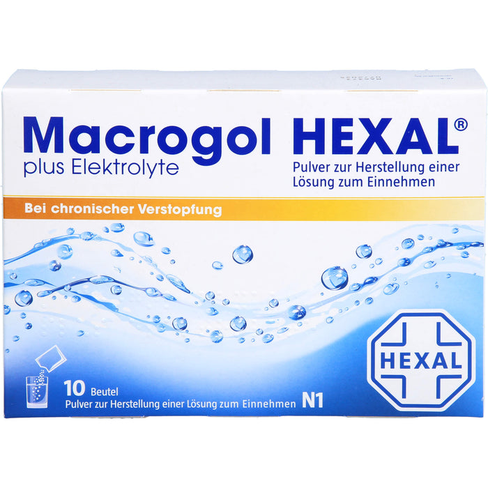 Macrogol HEXAL plus Elektrolyte, 10 St. Beutel