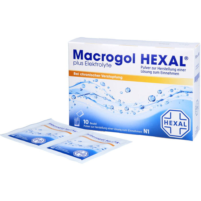 Macrogol HEXAL plus Elektrolyte, 10 St. Beutel