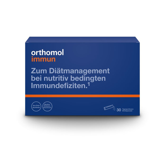 orthomol immun Menthol-Himbeere Direktgranulat, 30 St. Beutel