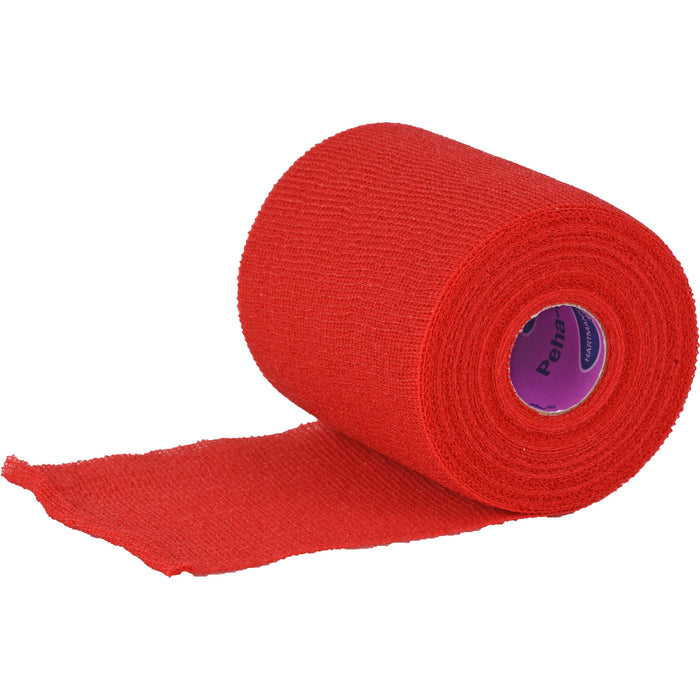 Peha-haft Color Fixierbinde latexfrei 10cmx20m rot, 1 St BIN