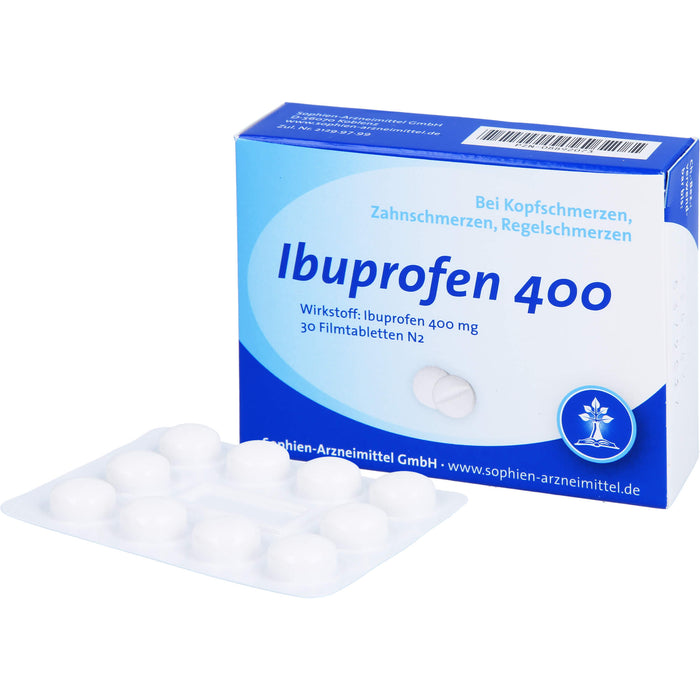 Ibuprofen Sophien 400 Filmtabletten, 30 St. Tabletten