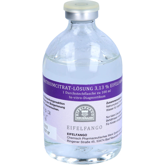 Natriumcitrat-Lösung 3,13 % Eifelfango, 100 ml Lösung