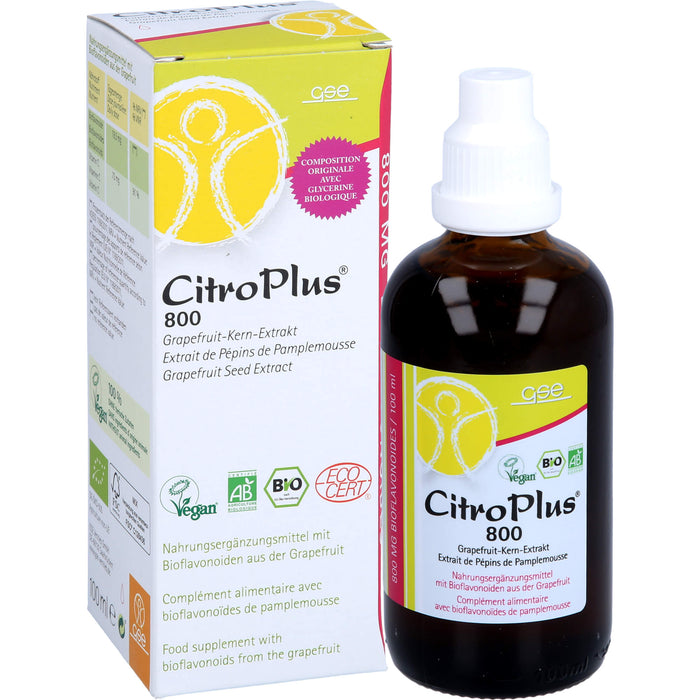 CitroPlus 800 Bio Grapefruit-Kern-Extrakt Tropfen, 100 ml Lösung
