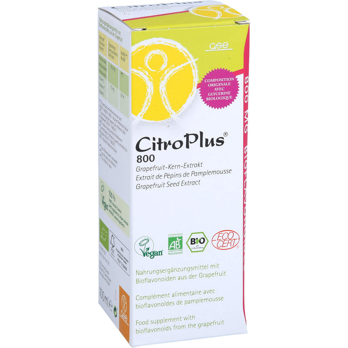 CitroPlus 800 Bio Grapefruit-Kern-Extrakt Tropfen, 100 ml Lösung