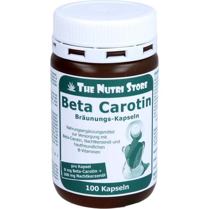 The Nutri Store Beta-Carotin 8 mg Bräunungskapseln, 100 St. Kapseln