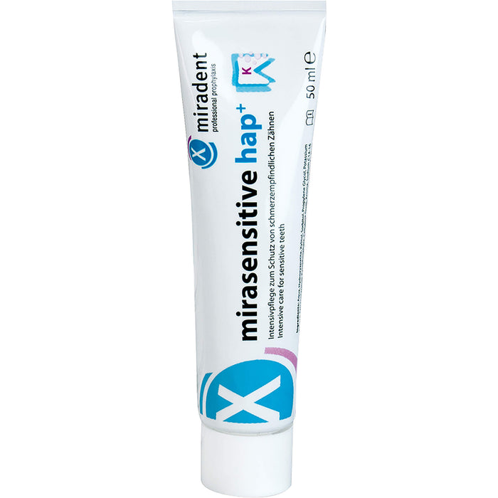 miradent mirasensitive hap+ Zahncreme, 50 ml Zahncreme