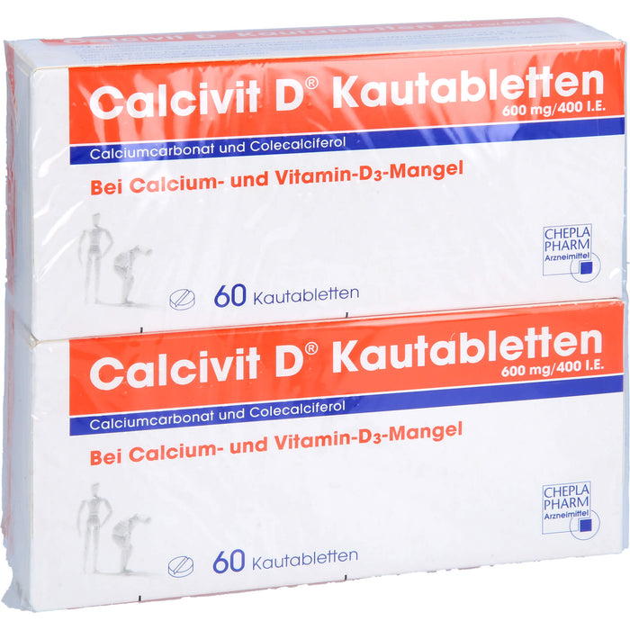 Calcivit D Kautabletten bei Calcium- und Vitamin D3-Mangel, 120 St. Tabletten