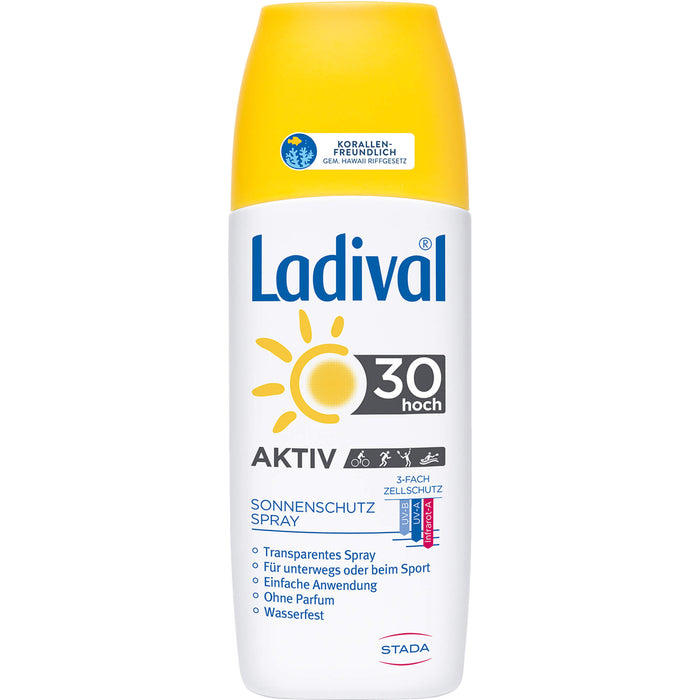 Ladival Aktiv LSF 30 Sonnenschutz-Spray, 150 ml Lösung