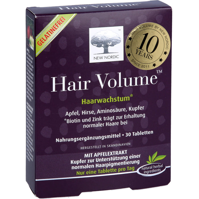 NEW NORDIC Hair Volume Haarwachstum Tabletten, 30 St. Tabletten