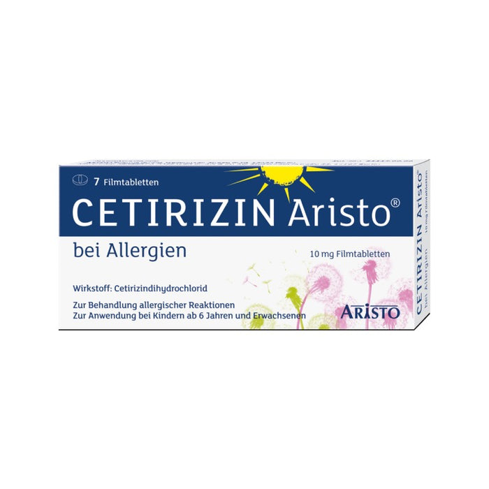 Cetirizin Aristo bei Allergien, 10 mg Filmtabletten, 7 St FTA