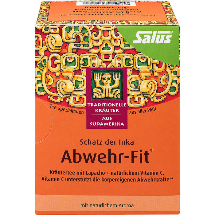 Salus Abwehr-Fit Kräutertee mit Lapacho + natürlichem Vitamin C, 15 St. Filterbeutel