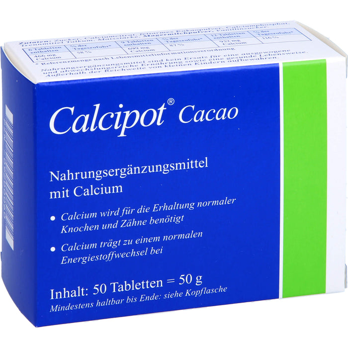 Calcipot Kautabletten, 50 St. Tabletten