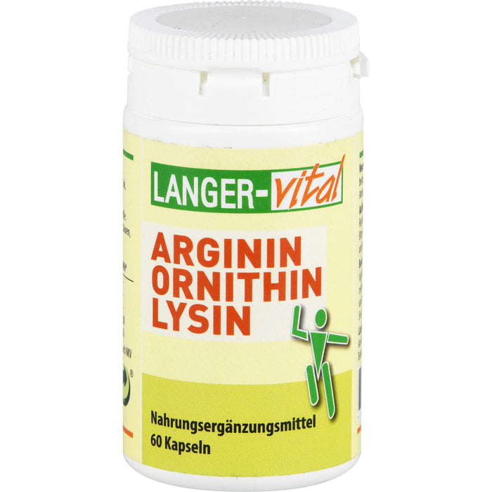 LANGER-vital Arginin Ornithin Lysin Kapseln, 60 St. Kapseln