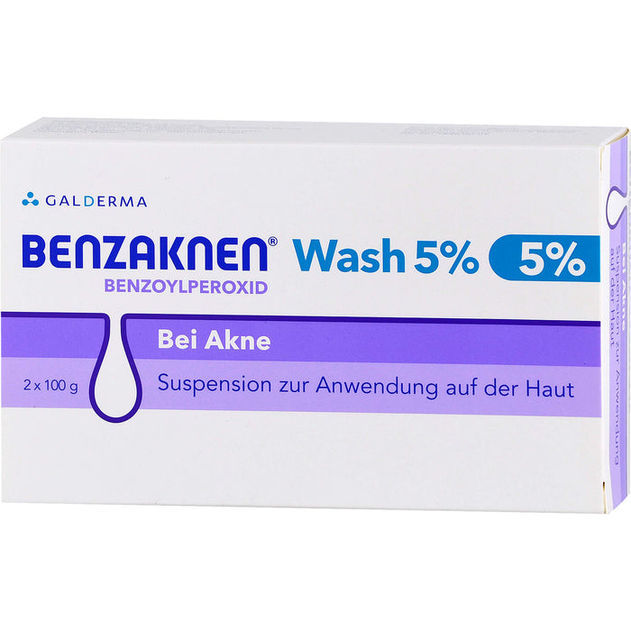 BENZAKNEN Wash 5 % Suspension bei Akne, 200 g Lösung