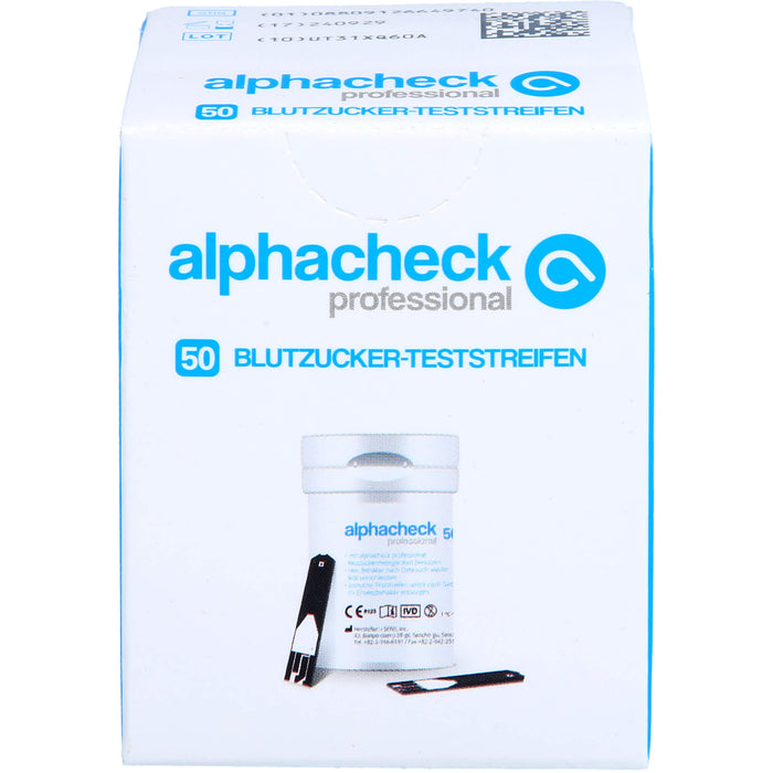alphacheck professional Berger Blutzuckerteststreifen, 50 St TTR