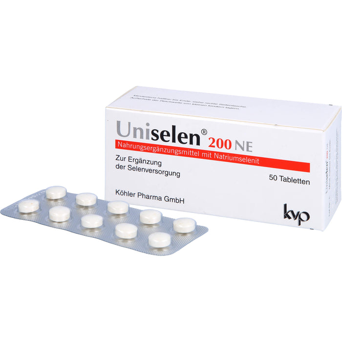 Uniselen 200 NE Tabletten zur Selenversorgung, 50 St. Tabletten