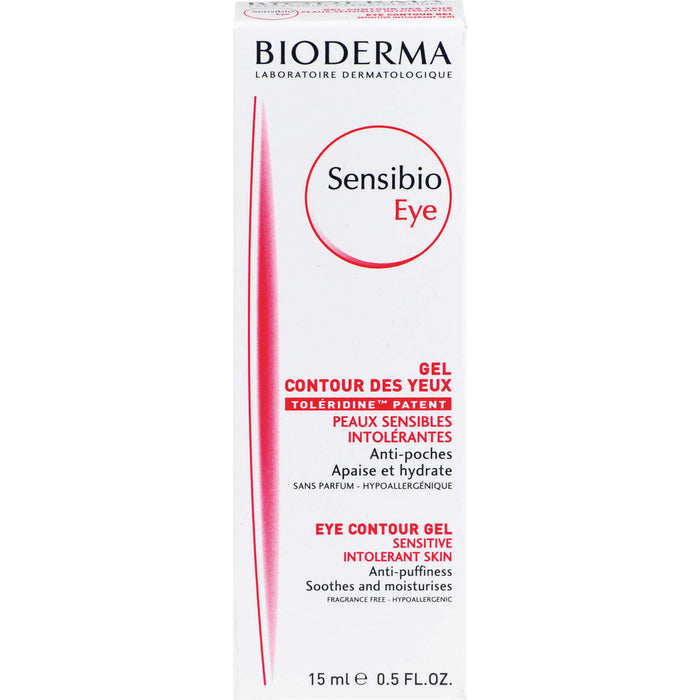 BIODERMA Sensibio eye - Beruhigende, feuchtigkeitsspendende Augencreme, 15 ml Gel