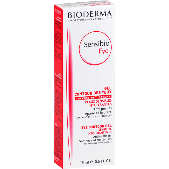 BIODERMA Sensibio eye - Beruhigende, feuchtigkeitsspendende Augencreme, 15 ml Gel