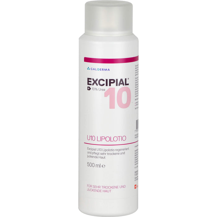 EXCIPIAL U10 Lipolotio für sehr trockene und juckende Haut, 500 ml Lotion