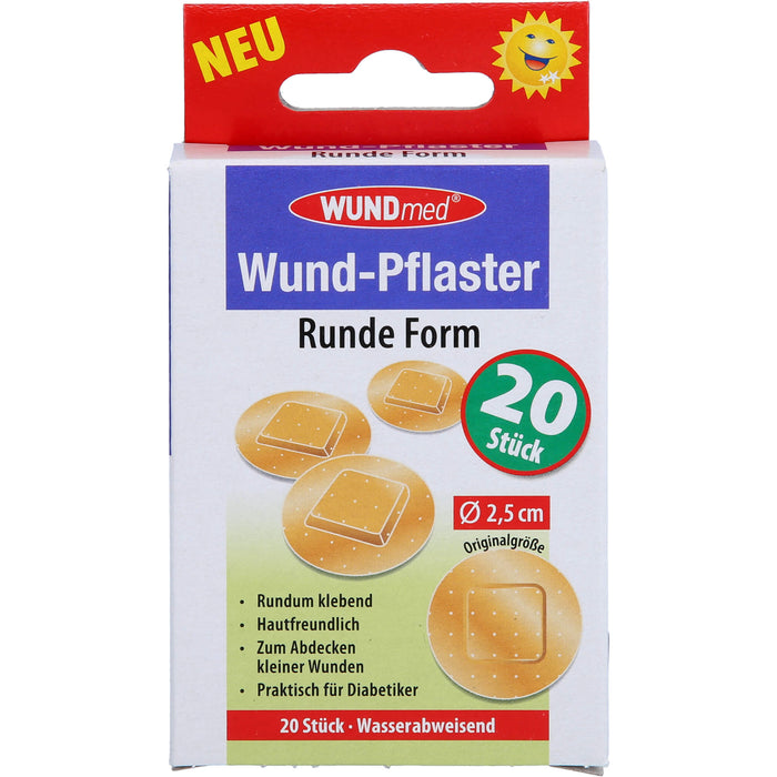WUND-PFLASTER RUND 2,5cm, 20 St PFL