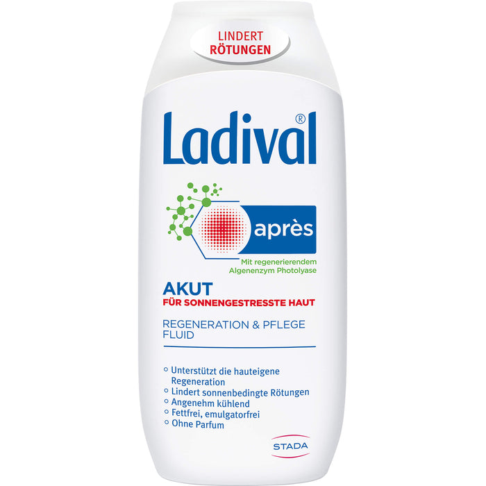 Ladival akut après für sonnengestresste Haut - Regeneration & Pflege Fluid, 200 ml Lösung