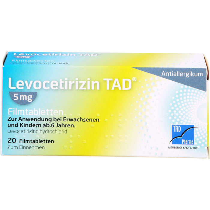 Levocetirizin TAD 5 mg Filmtabletten, 20 St. Tabletten