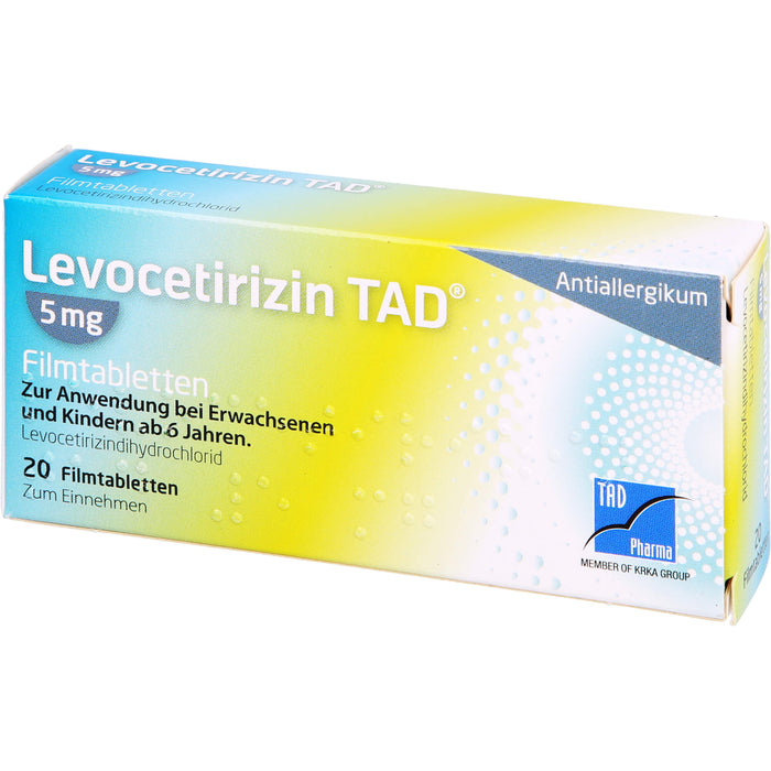 Levocetirizin TAD 5 mg Filmtabletten, 20 St. Tabletten