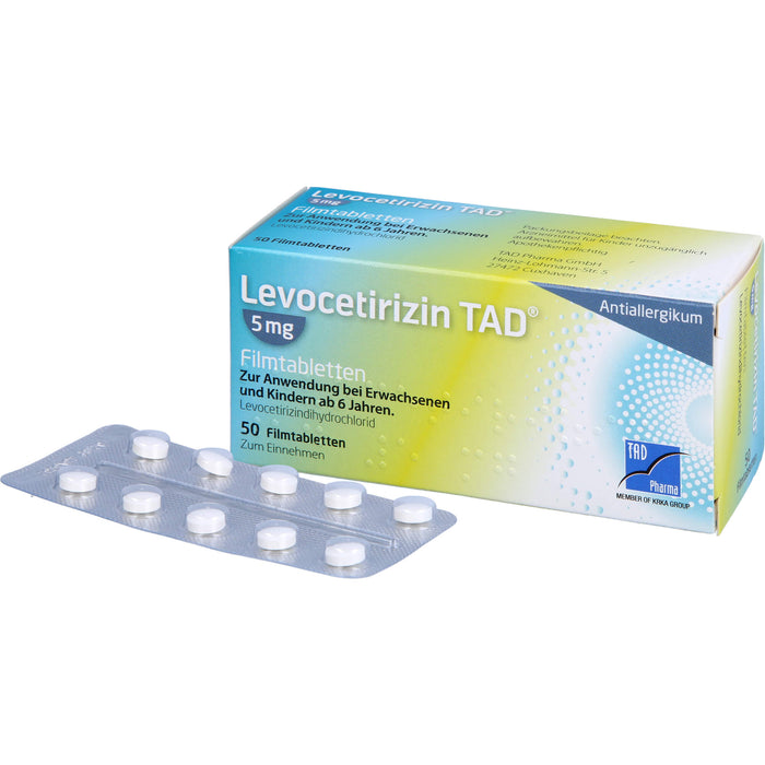 Levocetirizin TAD 5 mg Filmtabletten, 50 St. Tabletten