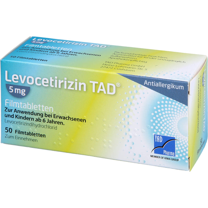 Levocetirizin TAD 5 mg Filmtabletten, 50 St. Tabletten
